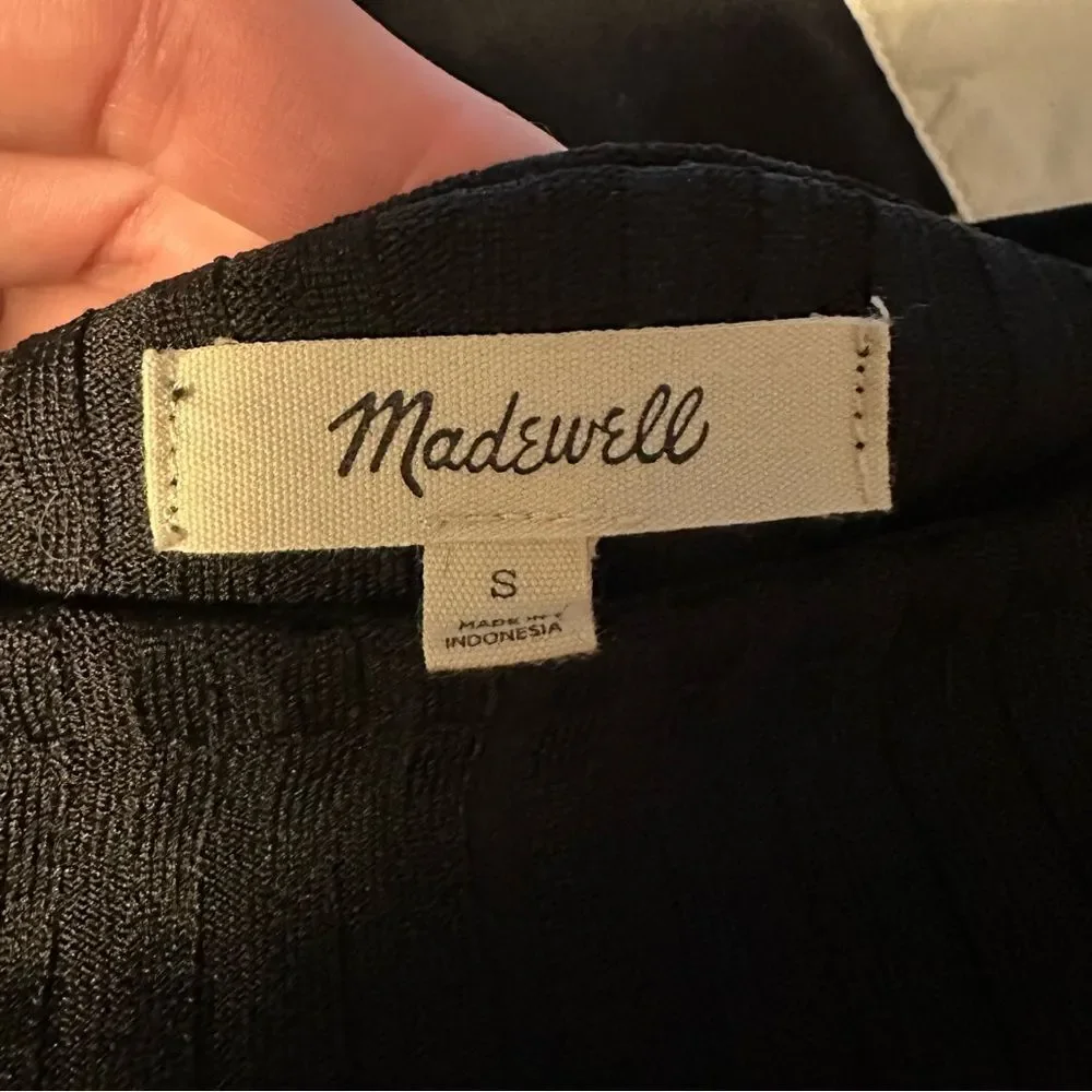 Madewell black ribbed